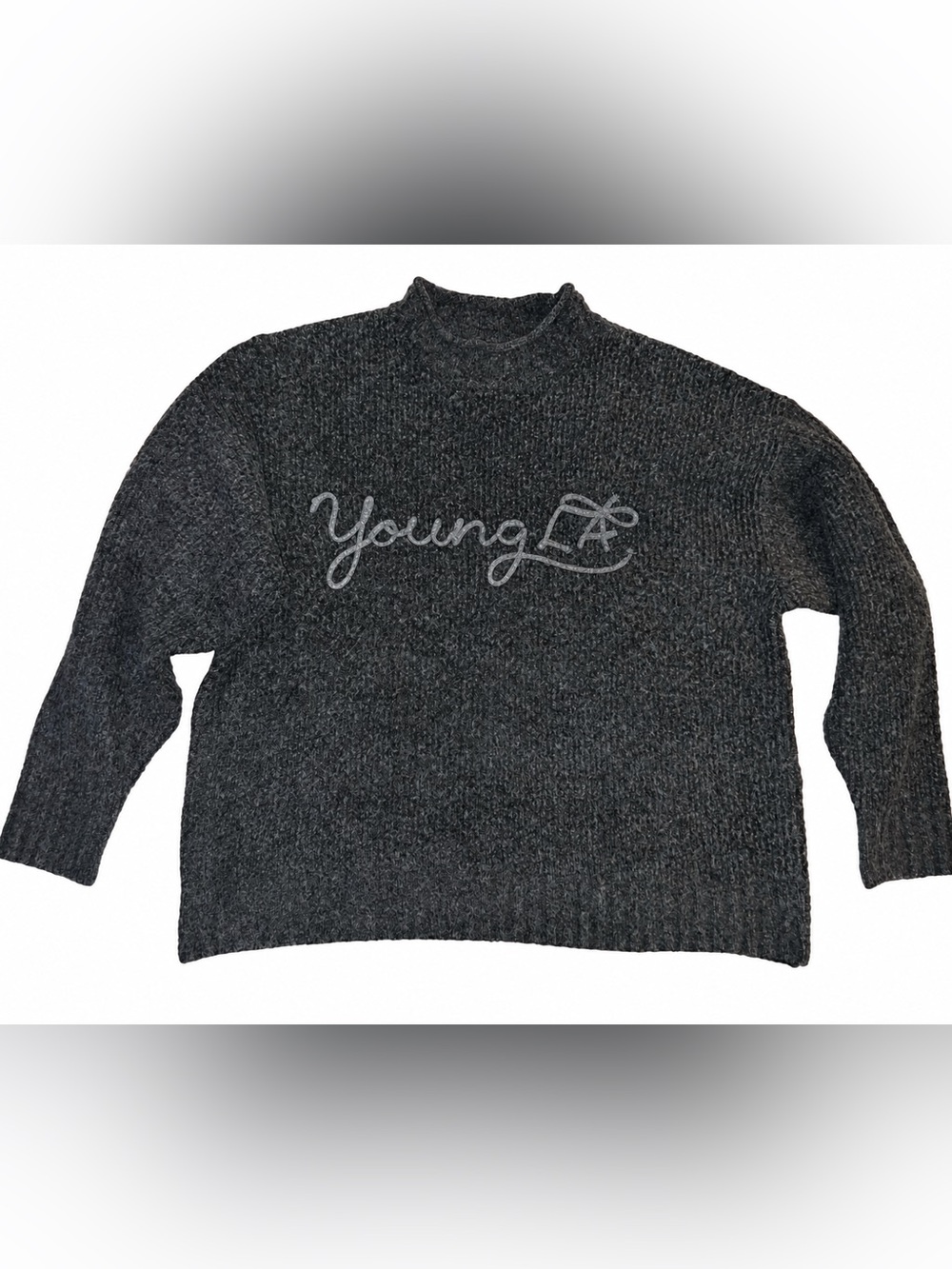 YoungLA Charcoal W5156 - COZY OVERSIZED SWEATER size medium